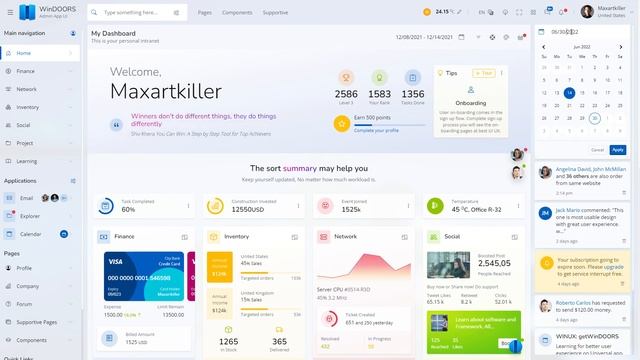 Chat and Notification widgets |Get WinDOORS |Admin Dashboard HTML Template |Responsive Multipurpose смотреть онлайн