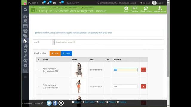LS Barcode Stock Management - module for Prestashop - manage inventory/stock using barcode. смотреть онлайн