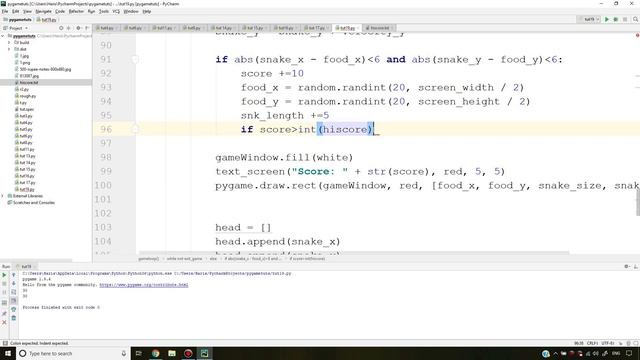 Snakes Game: Creating High Score & Displaying It - Python Game Development Using Pygame In Hindi #1 смотреть онлайн