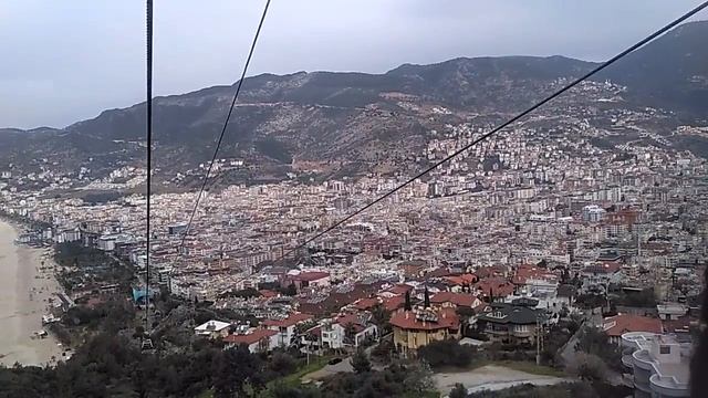 Алания. Фуникулёр «Alanya Teleferik» на пляже Клеопатры. Часть 2. смотреть онлайн