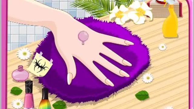 Бесплатные игры онлайн Candy Nails Games Маникюр, косметический салон, игра для девочек смотреть онлайн