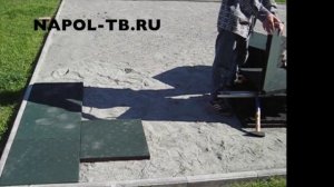 Укладка резиновой плитки