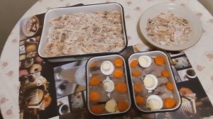 Заливное из языка и куриный холодец с агар - агаром.