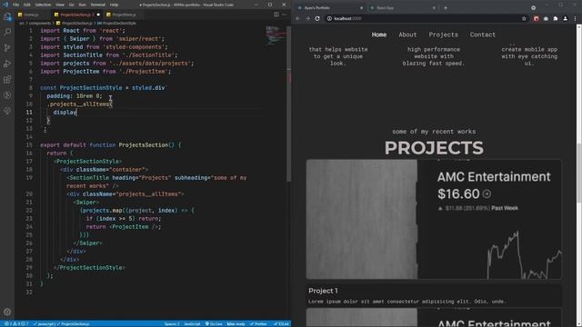#05 Complete React Portfolio Website Project | Home (Projects Section) смотреть онлайн