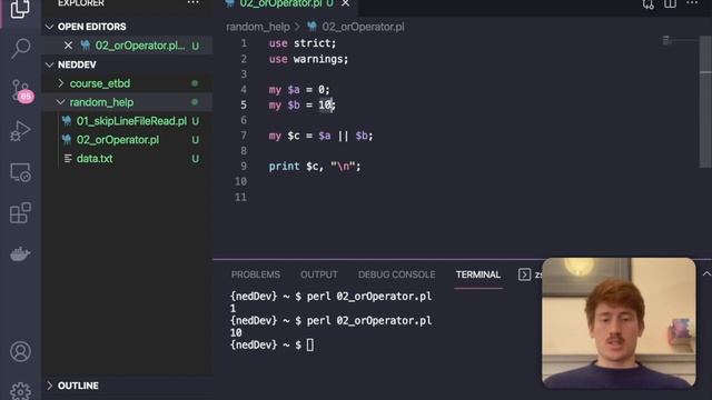 How to use the OR operator "||" and && "//" in Perl // TUTORIAL смотреть онлайн