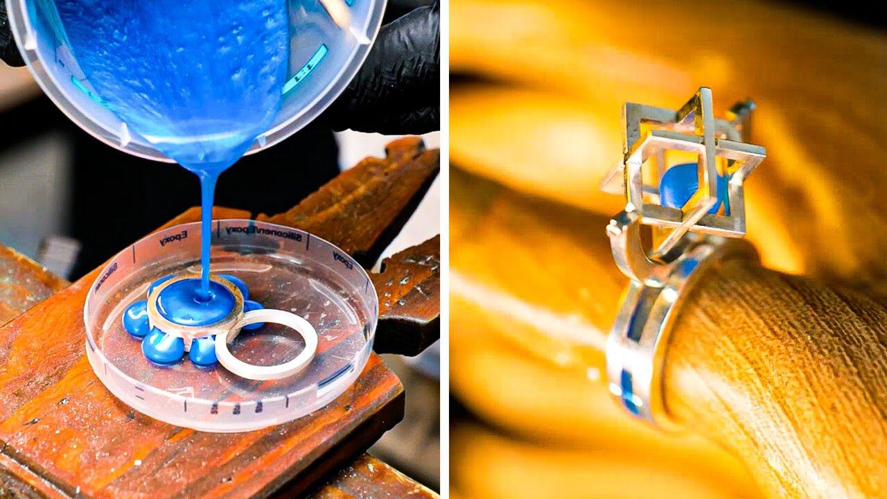 ПОТРЯСАЮЩИЕ КОЛЬЦА СВОИМИ РУКАМИ СДЕЛАЙТЕ СВОЕ СОБСТВЕННОЕ ОБРУЧАЛЬНОЕ КОЛЬЦО смотреть онлайн