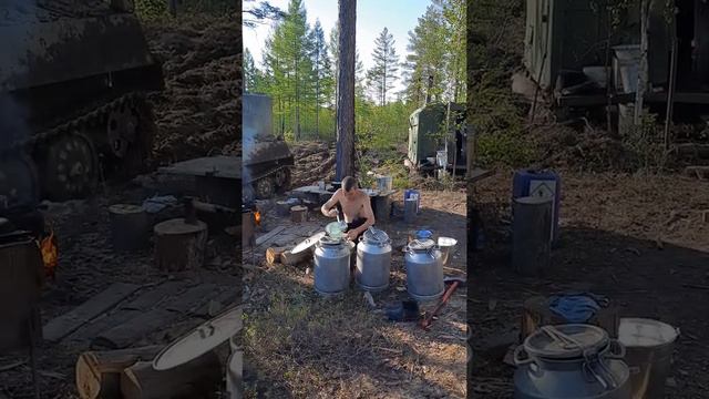 Утром в тайге,наработе. смотреть онлайн