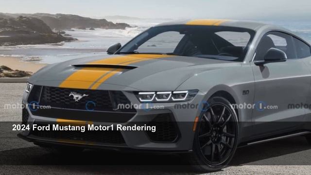2024 Ford Mustang 3D Rendering Imagines Next-Gen Model Parked Roadside смотреть онлайн