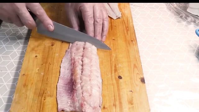 Залом каспийский, деликатес вяленое филе. смотреть онлайн