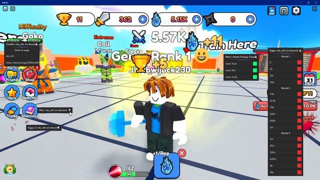 [FREE UGC] Anime Energy Clash Simulator Script Roblox (INSTA KILL, INF WINS, AUTO TRAIN + MORE! ?) смотреть онлайн