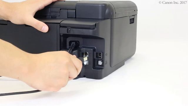 Connecting the printer and a computer via USB (Mac OS) (TR8500 series) смотреть онлайн