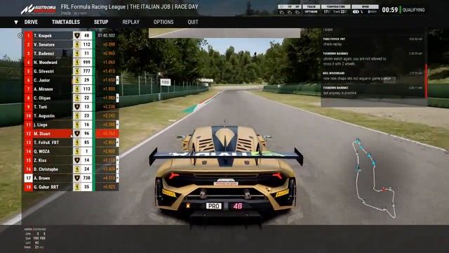 FRL The Italian Job @ Imola In Lambo Evo 2 45 Mins Race (how bad can it be he says) смотреть онлайн
