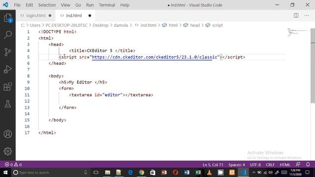 CkEditor 5: How to add a rich text Editor to your website. смотреть онлайн