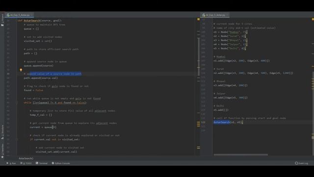 Artificial Intelligence | A* Python Code | Pratiksha Jain смотреть онлайн