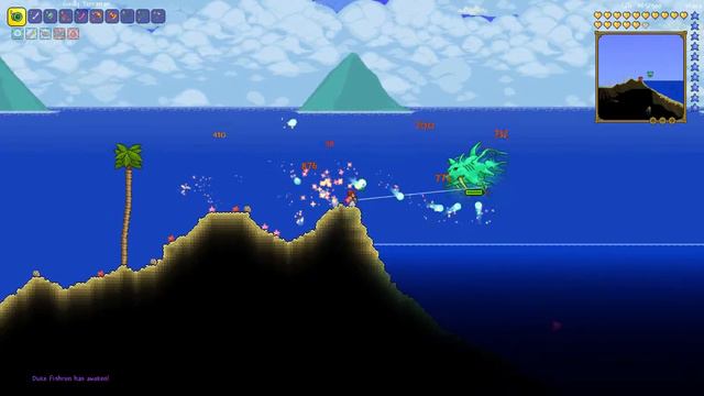 How to summon Duke Fishron - Terraria смотреть онлайн