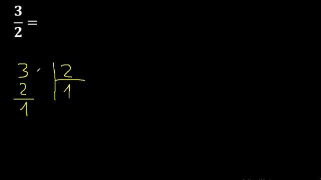 3/2 a decimal , convertir fraccion a decimal смотреть онлайн