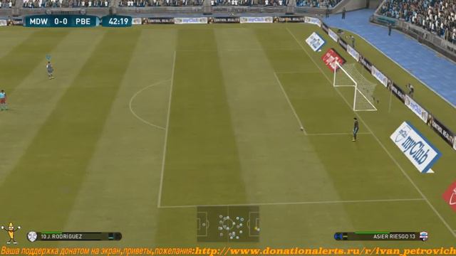 Играю в Pro Evolution Soccer 2017 (Real Madrid,CARRERA) смотреть онлайн