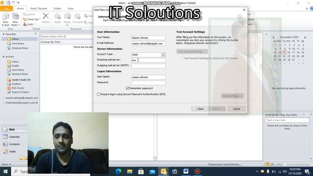 Outlook 2010 Configure With using Protocol Imap {IT SOLOUTIONS} смотреть онлайн