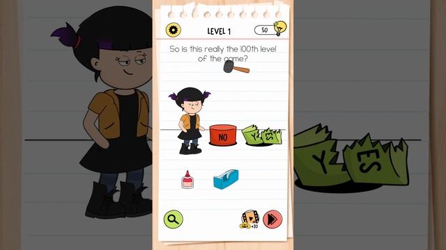 Brain Test 4 : Tricky Friends Level 100 Walkthrough смотреть онлайн
