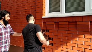 обновление стены-бесшовная кладка,замена кирпичей в стене, Мастер класс-каменщик
