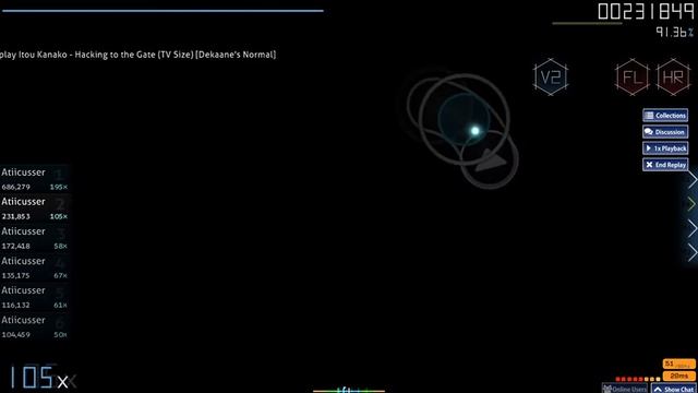 Hacking To The Gate - Steins;Gate OP1 -- OSU! *RE-DO* смотреть онлайн