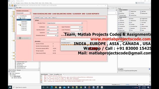 Task scheduling and load balancing using cloudsim and cloud reports www.matlabprojectscode.com смотреть онлайн
