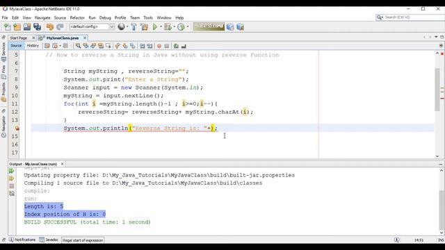 Java Tutorial-20: How to Reverse a String in Java without using reverse Function смотреть онлайн