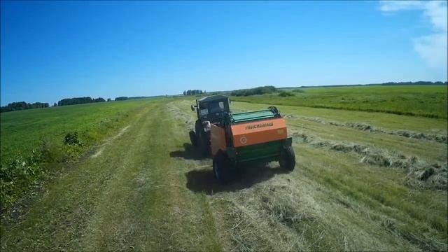 Сенокос с Т-40АМ и ПР-110М смотреть онлайн