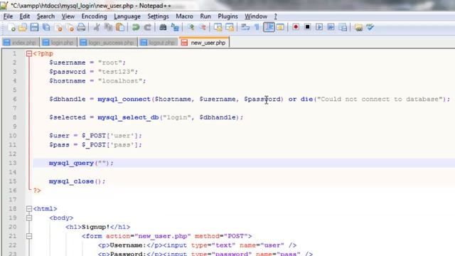 PHP MySQL Login Tutorial 4 смотреть онлайн