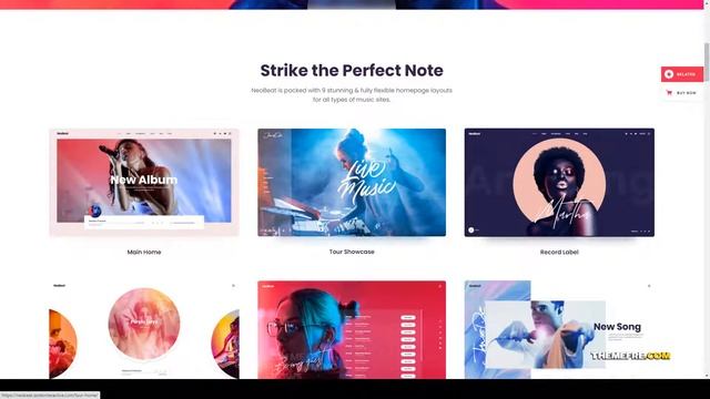 NeoBeat - Music WordPress Theme record label music band Saiki смотреть онлайн