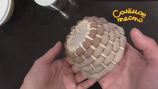 Соленое тесто. Выпуск 71. Объемная корзина с цветами и фруктами/#StayHome And Sculpt #WithMe