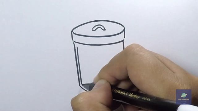 How To Draw Trash Can | Easy Drawing