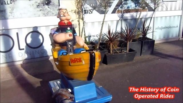 1990s Coin Operated Boat Kiddie Ride - Popeye смотреть онлайн