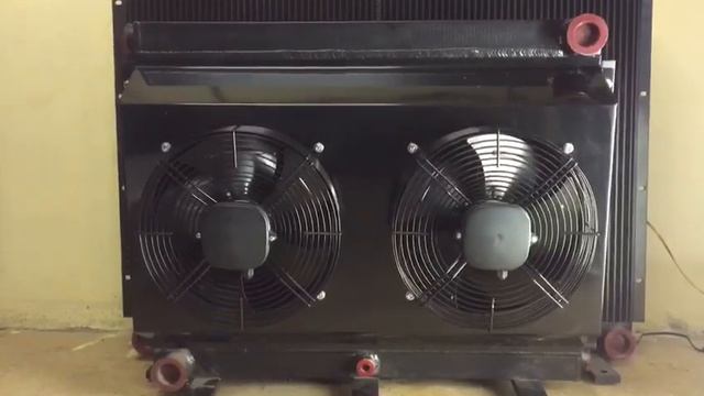 Гидравлический маслоохладитель МО10 с двумя вентиляторами на 220/380 вольт смотреть онлайн