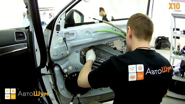 Шумоизоляция дверей Mazda CX-5 KE в уровне Премиум. АвтоШум. смотреть онлайн