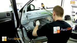 Шумоизоляция дверей Mazda CX-5 KE  в уровне Премиум. АвтоШум.