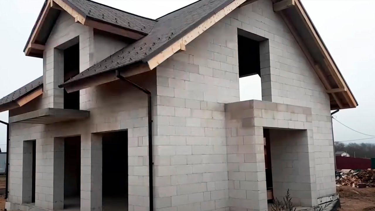 КАК МЫ СТРОИМ ДВУХЭТАЖНЫЙ ДОМ ИЗ ГАЗОБЕТОНА С МАНСАРДНОЙ КРЫШЕЙ смотреть онлайн