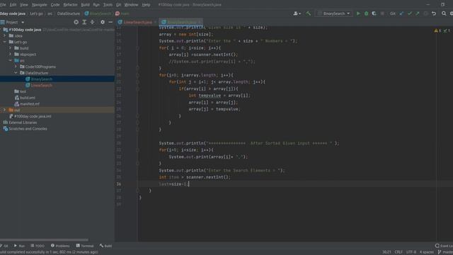 JAVA Binary Search Algorithm in Nepali 2022 || Data Structures And Algorithms смотреть онлайн