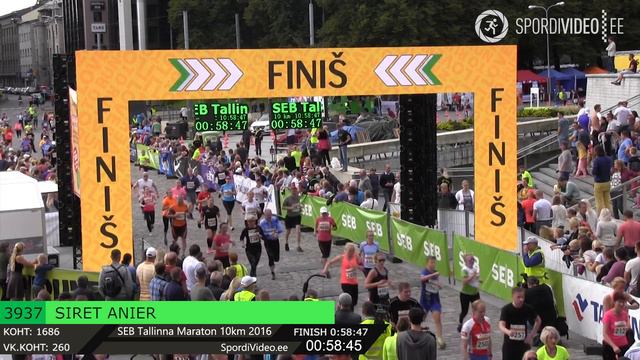 SIRET ANIER 3937 l SEB Tallinna Maraton 10km 2016 смотреть онлайн
