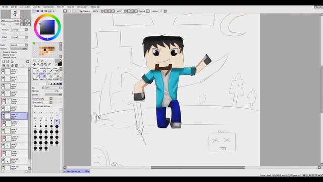 Minecraft Art! Сделано по заказу.^^ смотреть онлайн