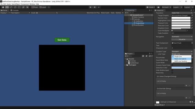 Get/Post REST API Data using UnityWebRequest | Unity Game Engine смотреть онлайн