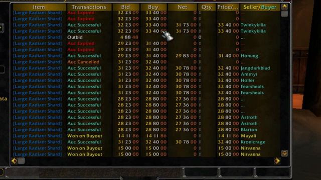 WoW Gold Tips Pipeline Of The Day: Large Radiant Shard