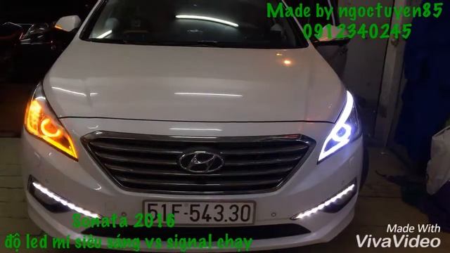 Hyundai Sonata độ led mí chạy siêu đẹp смотреть онлайн