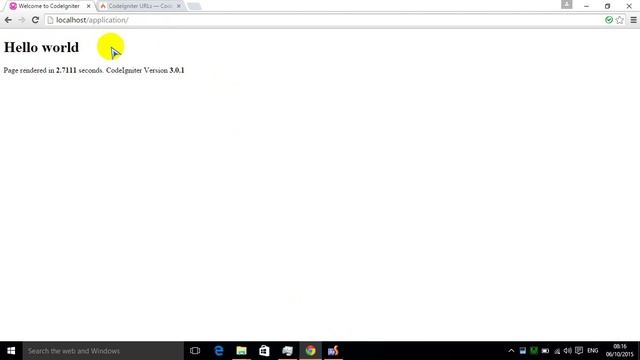 codeigniter 3 basic process lesson2 смотреть онлайн