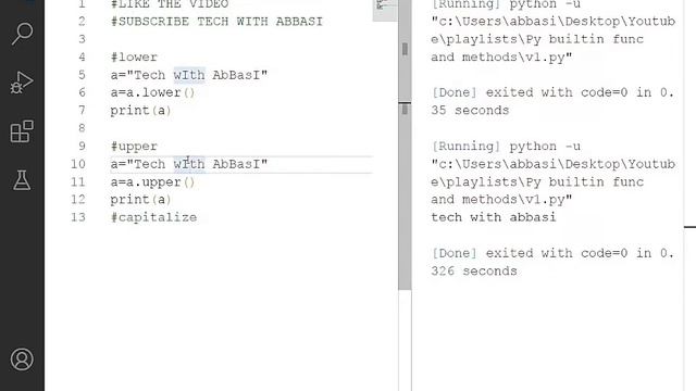 Upper(),Lower(),Capitalized() Methods in python | Methods and Functions смотреть онлайн