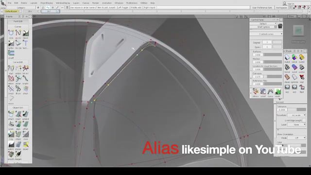Jaguar wheel - Alias Autodesk tutorial смотреть онлайн