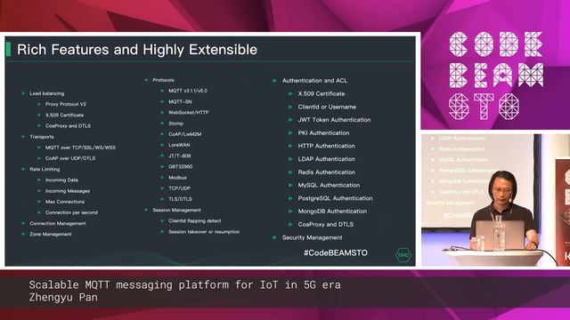 Zhengyu Pan - Scalable MQTT messaging platform for IoT in 5G era | Code BEAM STO 19 смотреть онлайн