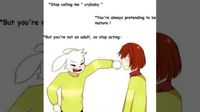 Undertale comic = Chara x Asriel смотреть онлайн