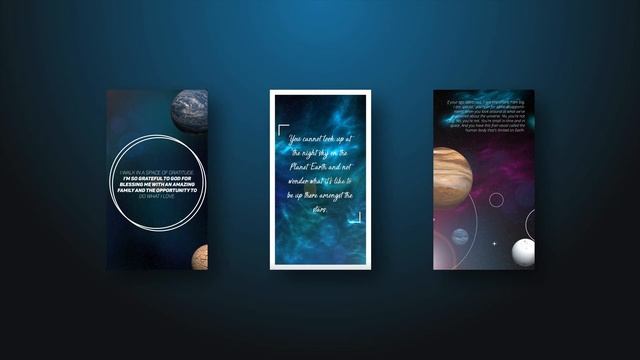 Space Instagram Stories Template - ready in minutes Photoshop project смотреть онлайн