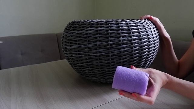 Кашпо пузатик из полиротанга смотреть онлайн